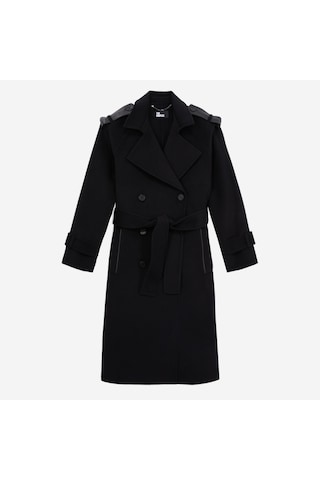 The Kooples Kadın Siyah Yün Kaban