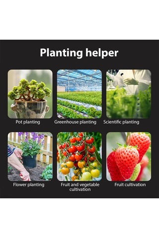 Tongxida 6'ı 1 Arada Toprak Ph Ölçer Nem / Siyah