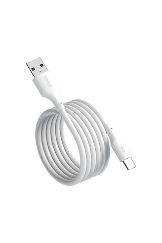 Dvıp L24 6A 100 W Usba To Type-c Hızlı Şarj Ve Data Kablosu Beyaz 1 M