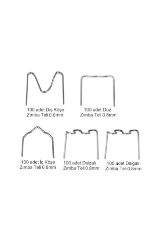 Yate10 500x Set Plastik Kaynak Zımba Teli