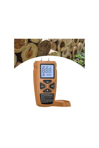 Suntek Ahşap Nem Ölçer Taşınabilir Test Aracı Odun Sarı