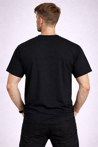 Herkesemoda Start New Detaylı Basic Erkek T-shirt Siyah