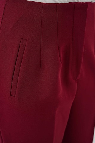 Gabria Yüksek Bel Kumaş Pantolon Bordo