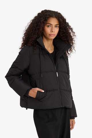 Defacto Regular Fit Kapüşonlu Fermuarlı Şişme Mont F1944ax25wnbk27 Siyah-bk27