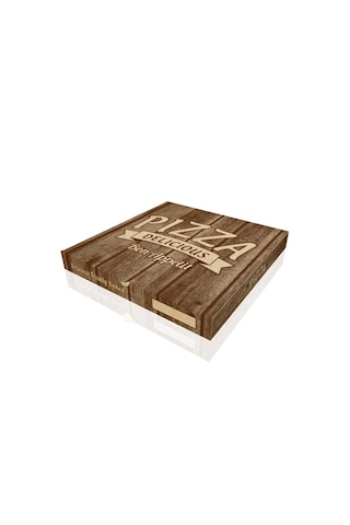 Baskılı Pizza Kutusu 24x24x4 Cm 100 Adet