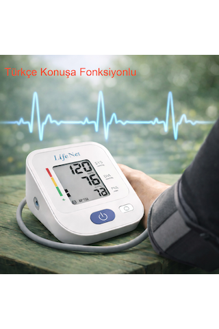 Life Net Medikal Dijital Üst Koldan Ölçer Tam Otomatik Tansiyon Aleti Renkli Ekran-bp310at