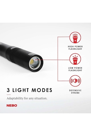 Nebo 6713 inspector 180 Lümen Led Fener Çok Renkli