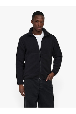 Only & Sons Onsjason Prtc Fleece Jacket Otw Noos Erkek Siyah Ceket - 5054882