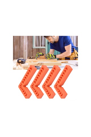 Ximistore9 4 Adet 100mm Plastik L-şekilli Açı Kalemi - Ahşap İşleri İçin 90 Derece Konumlandırıcı Fixatör Araç Seti