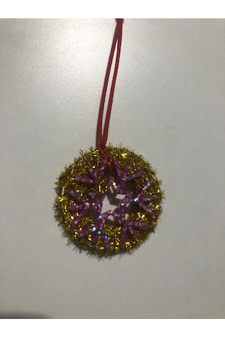 Sarı Simli Yılbaşı Süsü