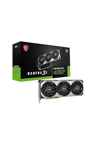 MSI NVIDIA GeForce RTX 4060 TI Ventus 3X E 8G OC 8 GB GDDR6 128 Bit Ekran Kartı