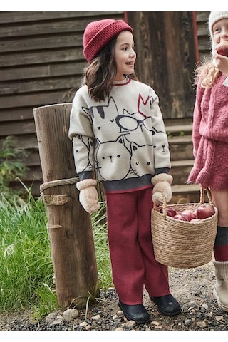 Mayoral Kız Çocuk Triko Takım 4583 Bordo