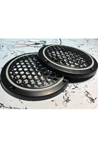 Sekizgen Led 16'lık Midrange Kapağı Piksel Neon Ledli 358 Animasyonlu 1 Takım 2 Kapak Kumandalı