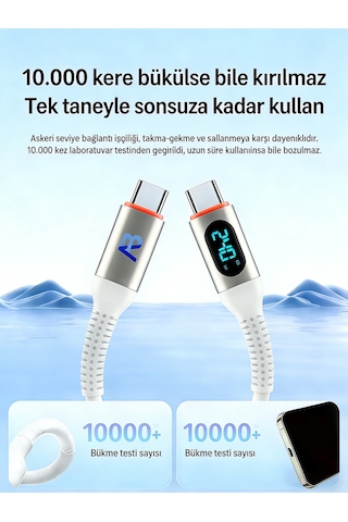 Apollobell Cch26-007 240w Şarj Kablosu + Seyahat Tutucusu