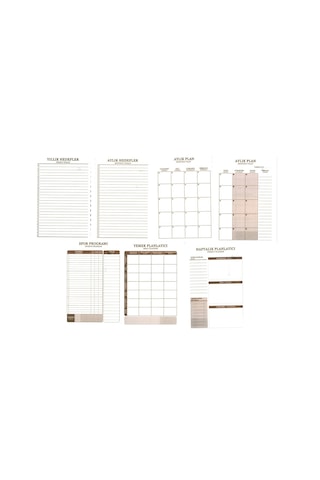 Mynote Planlayıcı 17x24 Sert Kapak Spiralli 100 Sayfa Siyah Siyah