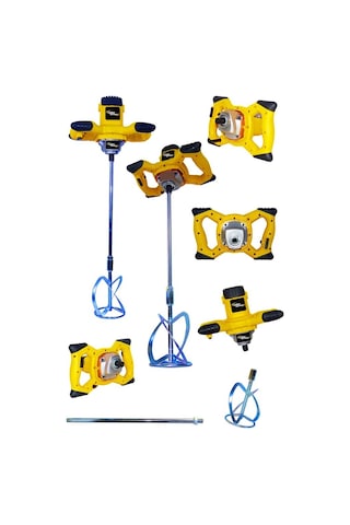 Teknoloji 3400 W 6 Kademe Devir Ayarlı Elektirikli Alçı Boya Ve Harç Karıştırıcı Mikser -lbr-profsynl