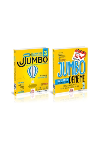 3. Sınıf Jumbo Soru Bankası + Jumbo Deneme / 2 Kitap