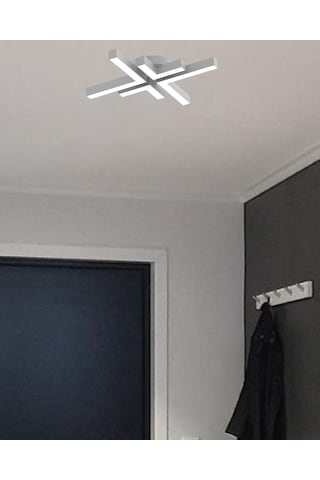 Arana Gri Kasa, Beyaz Işık Modern Plafonyer Led Avize GRİ RENK