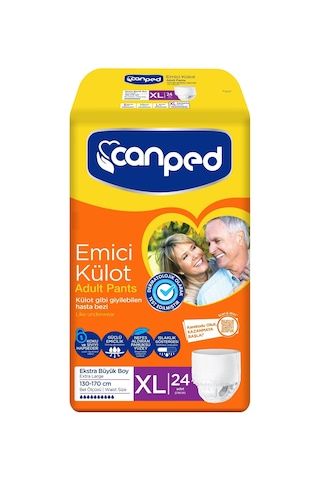 Canped Emici Külot Hasta Yetişkin Bezi Xl - Extra Large 90 Adet XL