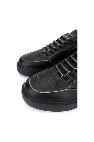 Barracuda Erkek Hakiki Deri Siyah/siyah Sneakers & Spor Ayakkabı 511 Bu3510a Erk Ayk Y24 Brushed Sand Siyah - Siyah