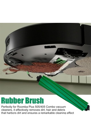 Junzhuodianpu İrobot Roomba Plus 505/405 Kombinasyon Robot Süpürge Aksesuar Seti Silindirik Fırça, Paspas, Filtre, Yan Fırça Ve Toz Torbasından Oluşur.