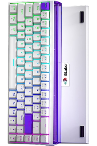 K68 Pro Kablolu Mekanik Oyuncu Klavyesi Hottswapp Red Switch Driverli Türkçe Q Gaming Beyaz Klavye.