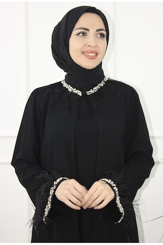 Modabanuda Dilay Abaya Ferace Siyah
