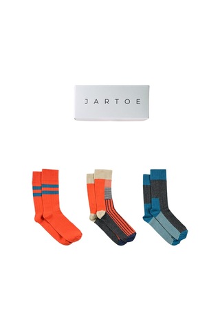 Erkek Rubi 3'lü Soket Çorap Renkli