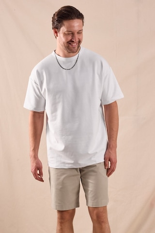 Tonny Black Rahat Kalıp Oversize Kesim T-shirt Erkek Beyaz T-shirt Tbtshrt020