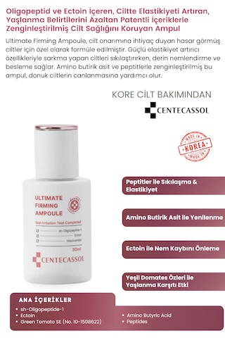 Centecassol Peptit ve Ectoin Kompleksiyle Ampul Serum 30 ML
