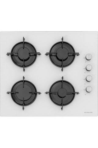 Silverline BO6503W01 - CS5349W01 - 3420 Classy 60 Beyaz Cam Ankastre Set