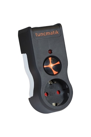 Tunçmatik TSK19020 1'li 1050 J Akım Korumalı Priz Siyah