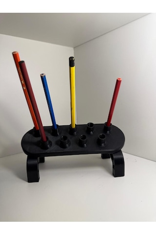 Kalem Standı Kalemlik Ressam Kalemlik Stand Siyah