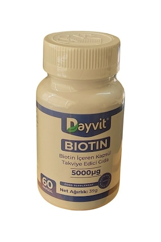 Dayvit Biotin 5000mcg 60 Kapsül