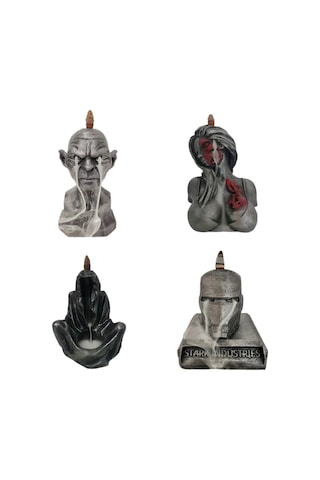 Yeni 4 Lü Geri Akış Tütsülük İronman Gollum Terminator Nazgul