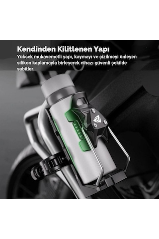 Nukrotech Tmc-3 Motosiklet Bisiklet Matara Ve Suluk Tutucu Siyah