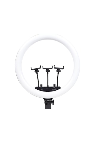 Ekılıf - Işıklı Telefon Tutucu Ring Light Mj-56 Uzaktan Kumandalı 21 İnç - Siyah - T37795
