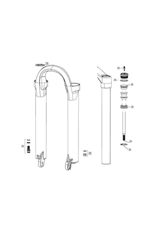 Rockshox Reba - Recon - Revelation Air Servis Kiti 11.4015.251.0 Siyah - Kırmızı