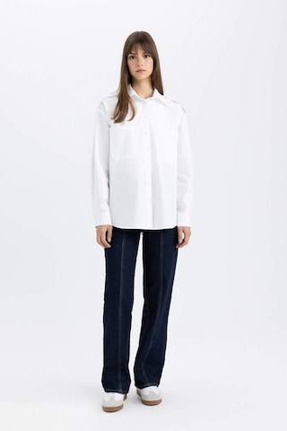 DeFacto Relax Fit Poplin Uzun Kollu Tesettür Gömlek Tunik C2145AX24SPWT34