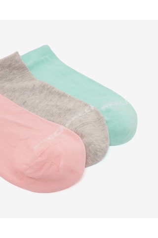 Skechers 3'lü Paket Essential Bilekli Çorap Unisex Yeşil-pembe-gri Çorap S2520315-3706 Çok Renkli