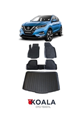Nissan Qashqaı 2014-2021 Skypack-tekna-black Edıtıon-platınum Üst Bagaj Ve Paspas Seti