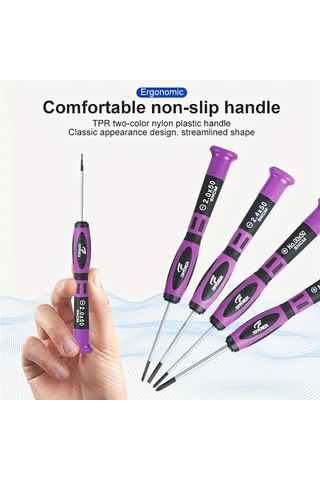 Honeybeeshop Topforza 7 Parça Hassas Tornavida Seti Saat Elektronik Bilgisayar Tamiri İçin Manyetik Phillips Oluklu Başlıklar