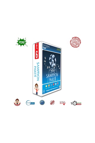 Tonguç Akademi 6. Sınıf Şampiyon Paketi Set 6 Kitap