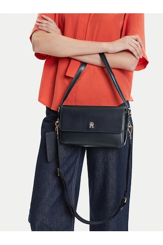 Tommy Hilfiger Tommy Hılfıger Kadın Omuz Çantası Aw0aw17219-dw6 Lacivert