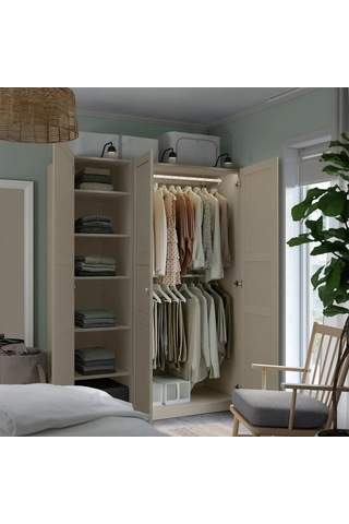 Ikea Gri Fonksiyonel Kapaklı Gardırop 150x58x201 Cm
