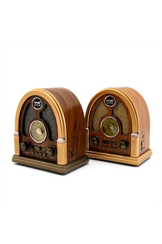 Usb Şarjlı - Nostalji Bluetooth İbreli Fm Radyo Mp3 Usb - Tf Player Speaker Ns-7061bt Pl-4711 5250