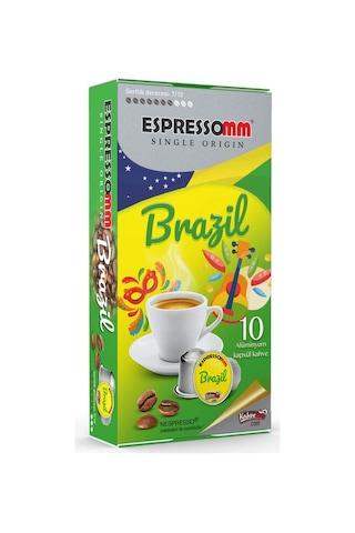 Espressomm® Single Origin Brazil Alüminyum Kapsül Kahve (10 Adet)