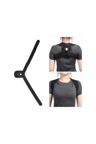 Ayarlanabilir Üst Arka Omuz Desteği Duruş Düzeltici Yetişkin Korse Omurga Brace Sırt Kemeri, Boyut: S Ten Rengi