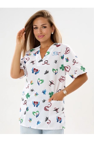 Nairimed Kadın Tıbbi Gömlek 371630337 Beyaz