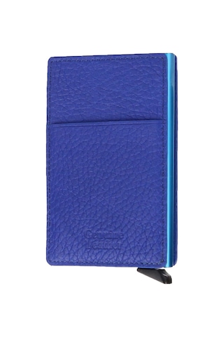 Walsmart Pocket Flotur Akıllı Mekanizmalı Deri Cüzdan Mavi